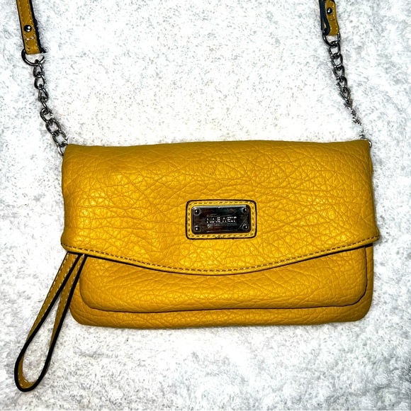 Nine West Cross Body Flap Pocket Bag - Yellow - Picture 1 of 8